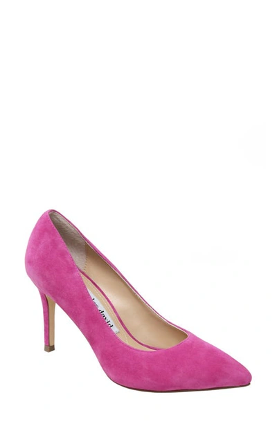 Charles David Vibe Pointed Toe Pump In Magenta Suede