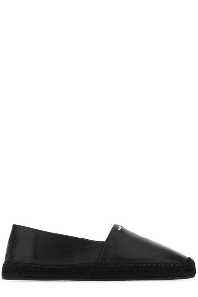 Givenchy Logo-embellished Leather Espadrilles In Black