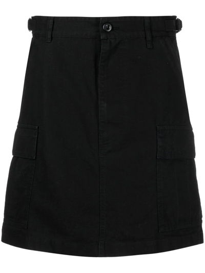 Balenciaga Cargo A-line Skirt In Black