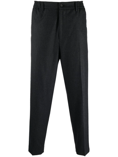 Tagliatore Slim-cut Tailored Trousers In Grey