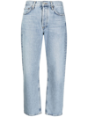 AGOLDE MID-RISE STRAIGHT-LEG JEANS