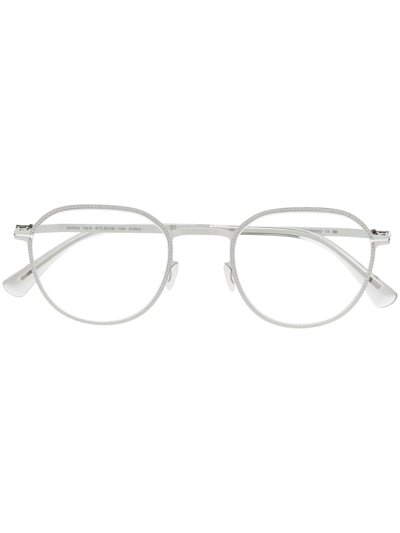 Mykita Round-frame Glasses In Silver