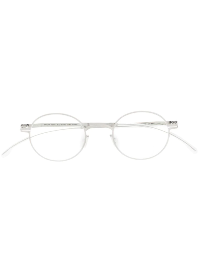 Mykita Round-frame Glasses In Silver