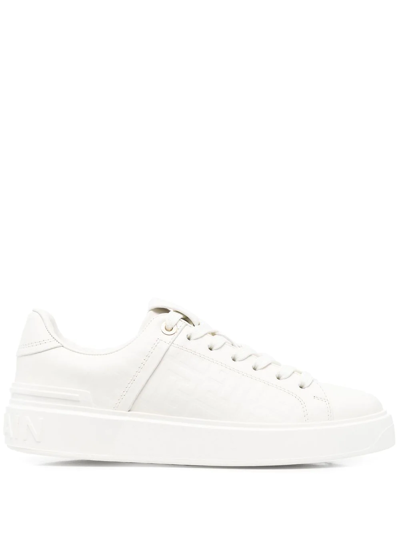 Balmain Women's B-court Training Sneakers In White