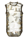 Burberry All-over Pattern Print Top In Beige