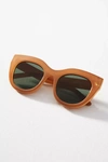 Le Specs Air Heart Cat-eye Acetate And Gold-tone Sunglasses In Brown