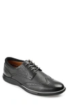 Thomas & Vine Men's Savage Embossed Wingtip Derby Dress Shoes In Charcoal