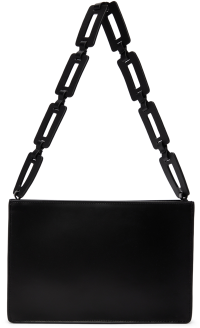 Staud Mina Leather Shoulder Bag In Black