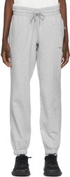 ADIDAS X HUMANRACE BY PHARRELL WILLIAMS GRAY HUMANRACE BASICS LOUNGE PANTS