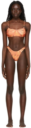 Misbhv Orange Flower Bikini In Mlc