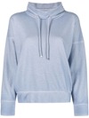 COLOMBO DRAWSTRING-NECK LONG-SLEEVE SWEATSHIRT