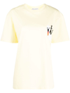 JW ANDERSON EMBROIDERED-LOGO T-SHIRT