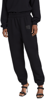 Alexander Wang Essential Terry Classic Sweatpant Puff Paint Logo Clothing In Black