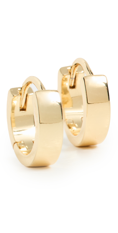 Gorjana Rose Huggie Hoop Earrings In Gold