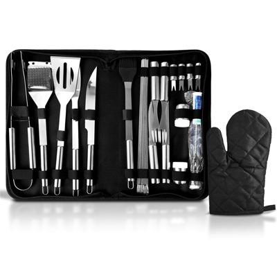 Cheer Collection 28 Piece Bbq Grilling Set