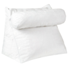 Cheer Collection Extra Large Wedge Shaped Reading And Tv Pillow With Adjustable Neck Pillow In White