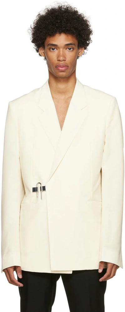 Givenchy Slim-fit Wool And Mohair-blend Blazer In Ivory