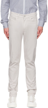 DUNHILL GRAY COTTON TROUSERS