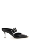 Alexander Mcqueen Punk Sandals With Buckle In Black