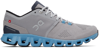 On Cloud X Rubber-trimmed Mesh Running Sneakers In Alloy | Niagara