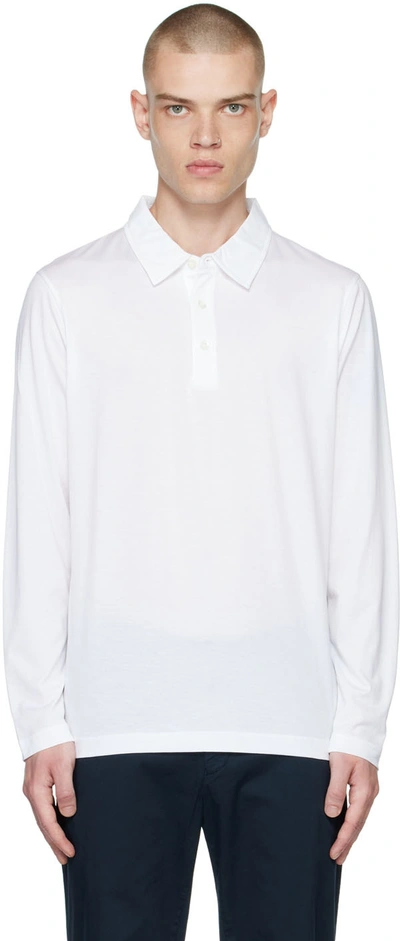 Sunspel White Classic Polo In Whaa White