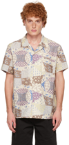 Ymc You Must Create Multicolor Malick Patchwork Print Shirt In 90-multi