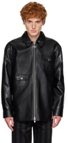 Han Kjobenhavn Black Army Zip Shirt In Black