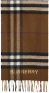 Burberry Check-pattern Cashmere-blend Scarf In Arc Beige/ Birch Brn
