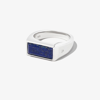 Tom Wood Peaky Lapis Lazuli And Sterling Silver Ring In Silver