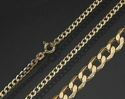 Pre-owned Markenlos Echt 333 Gold Panzerkette Collier Goldkette Halskette Damen Herren 3mm Neu 8 Kt