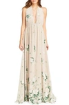 SHOW ME YOUR MUMU WOMEN'S SHOW ME YOUR MUMU LUNA HALTER GOWN,MBF6-654