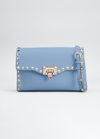 VALENTINO GARAVANI SMALL ROCKSTUD LEATHER SHOULDER BAG