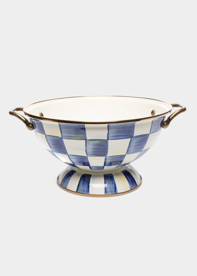 MACKENZIE-CHILDS ROYAL CHECK ENAMEL ALMOST EVERYTHING BOWL