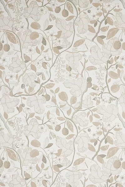 A-street Prints Ewald Garden Vines Wallpaper In Beige