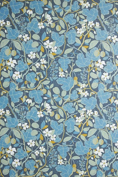A-street Prints Ewald Garden Vines Wallpaper In Blue