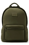 Dagne Dover Medium Dakota Neoprene Backpack In Dark Moss