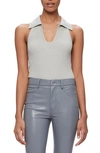 Jonathan Simkhai Natasha Collared Racerback Tank In Glacier