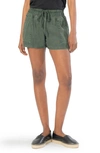 Kut From The Kloth Elastic Waist Shorts In Pine