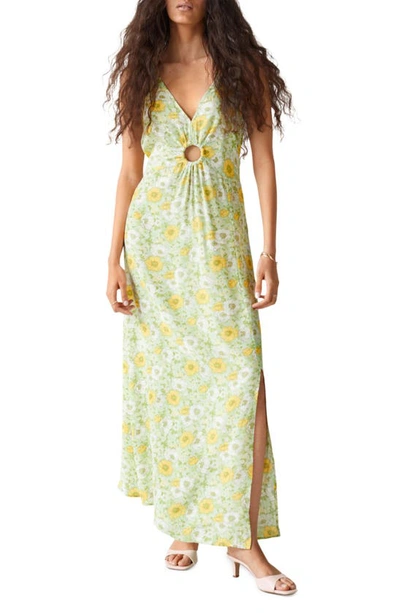 burgundy print maxi dress Endless Compliments Burgundy Floral Print Cotton Maxi Dress