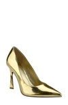 Marc Fisher Ltd Sassie Pointed Toe Pump In Gold