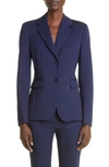 Altuzarra Fenice Stretch Wool Blazer In 000406 Berry Blue