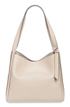 Kate Spade Knott Large Colorblock Pebbled Leather Shoulder Bag In Milk Glass