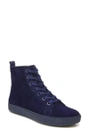 Naturalizer Morrison Hi Womens Leather Water Repellent Casual And Fashion Sneakers In Blue