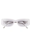 Prada 53mm Rectangular Sunglasses In Violet