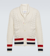 THOM BROWNE CASHMERE CABLE-KNIT CARDIGAN