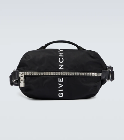 Givenchy G-zip Nylon Crossbody Bag In Black