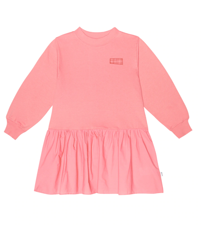 Molo Kids' Cecelia Cotton Sweatshirt Dress In Petals