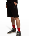 Golden Goose Diego Bermuda Shorts In Black In Black