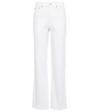 Re/done 90s High-rise Straight-leg Jeans In White
