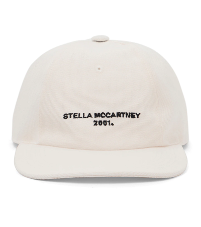 Stella Mccartney Embroidered Logo Baseball Cap In Frost